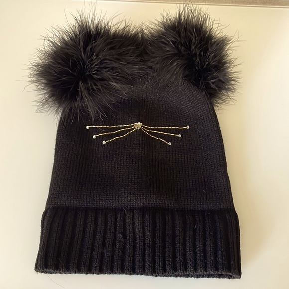 kate spade Other - Kate spade beanie with feather ears